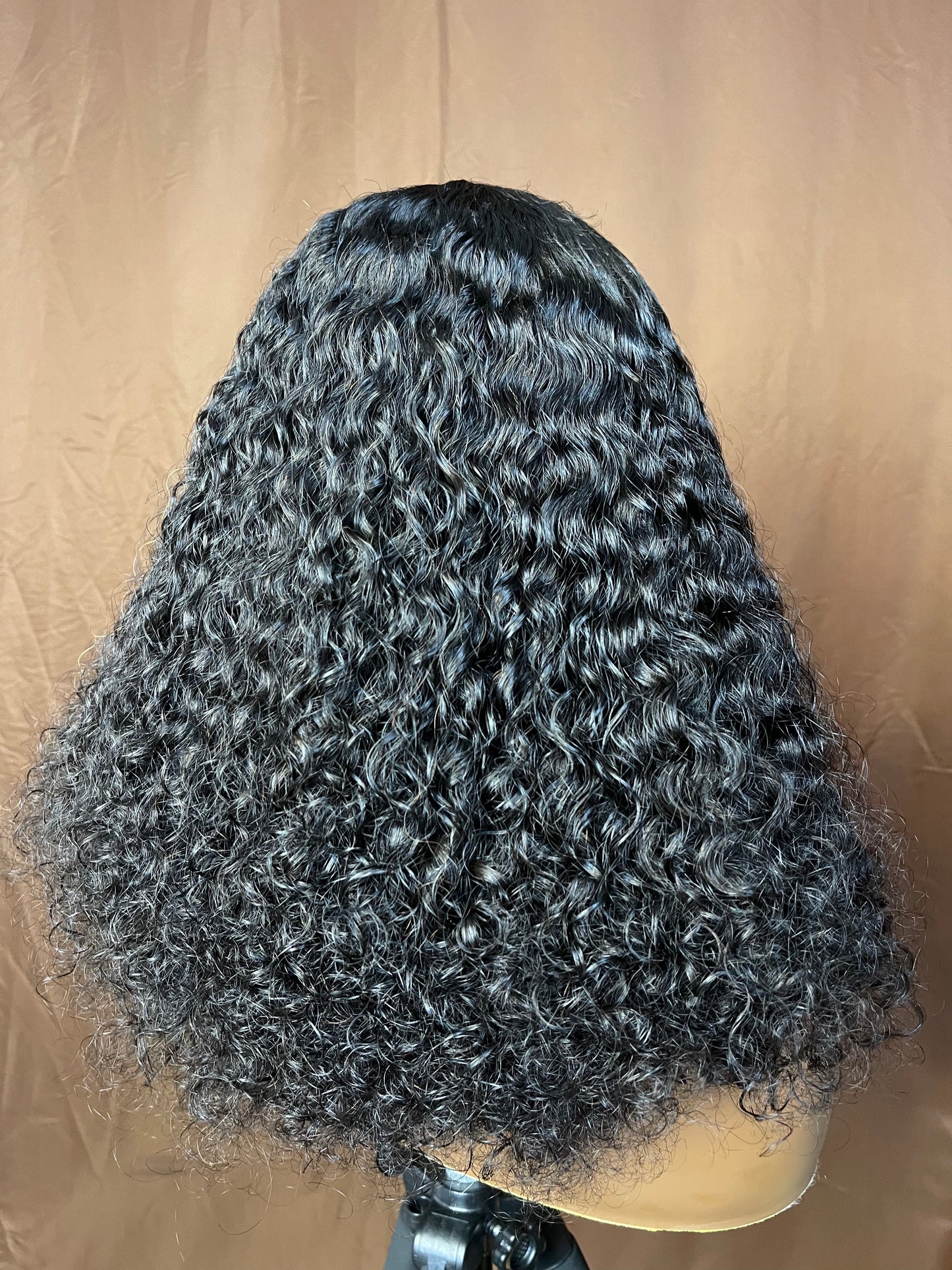 14” Black deep curls w/ a closure/frontal