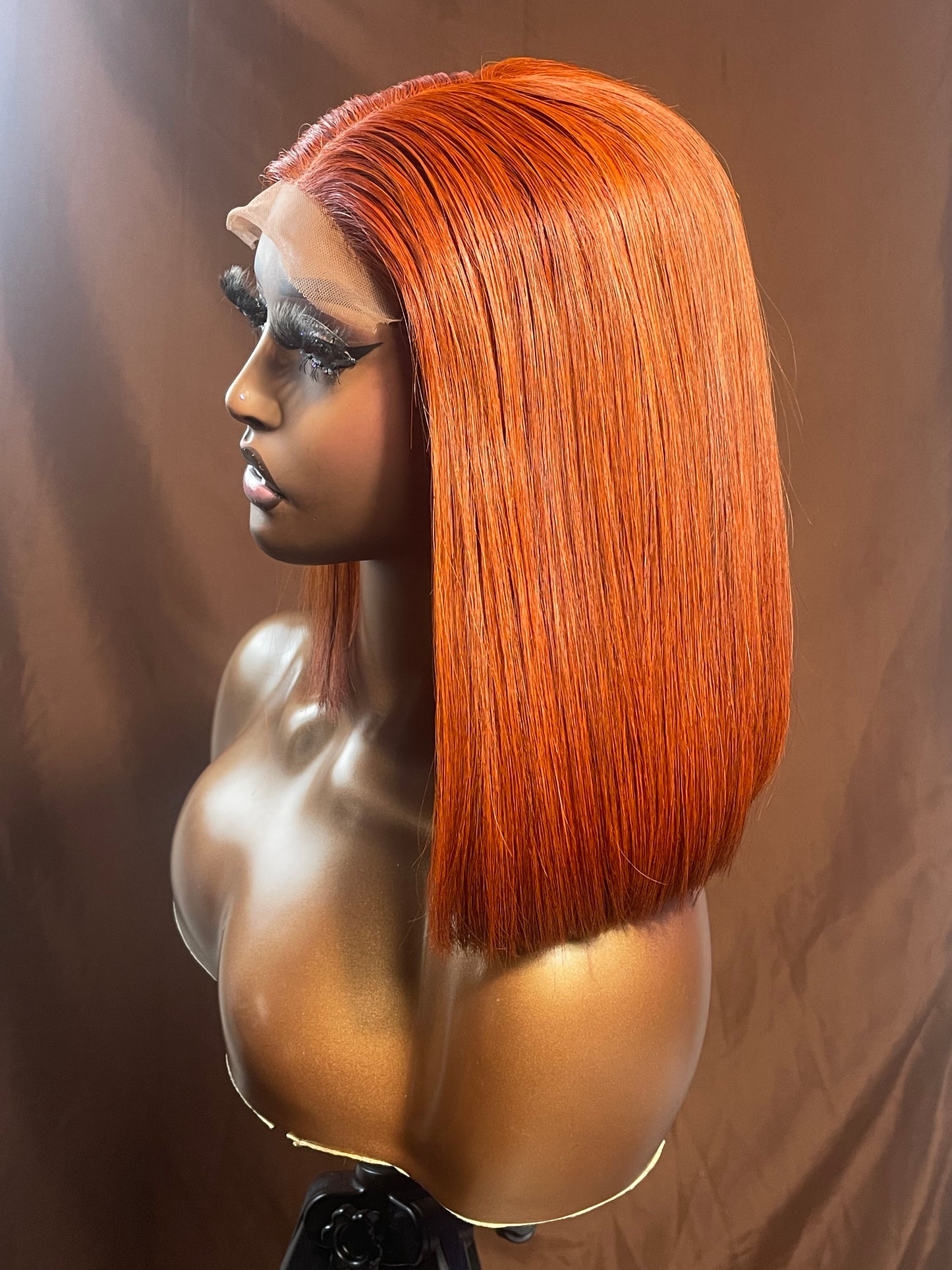 10” Cajun red Bob w/ 12” closure/frontal