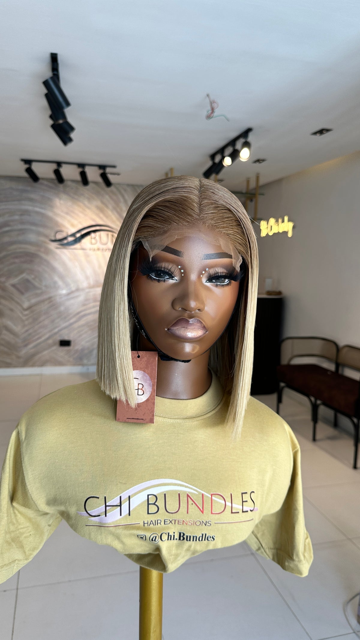 10”ash blonde bone straight W/closure/frontal